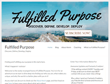 Tablet Screenshot of fulfilledpurpose.com